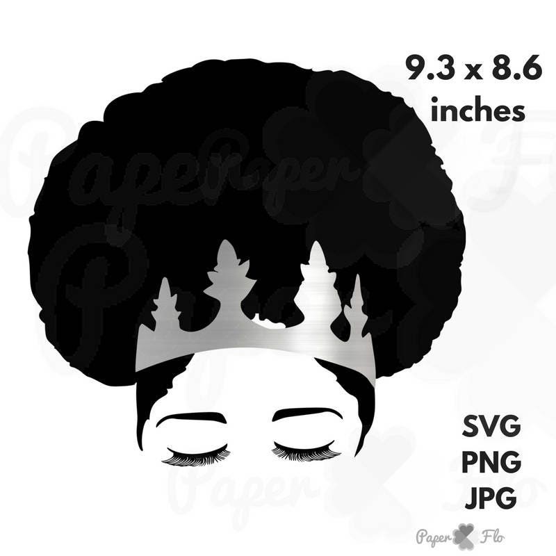 Download 331 Black Woman Crown Svg SVG PNG EPS DXF File for Cricut, Silhouette and Other Machine