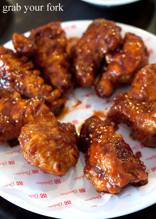 spicy korean fried chicken at beschico epping