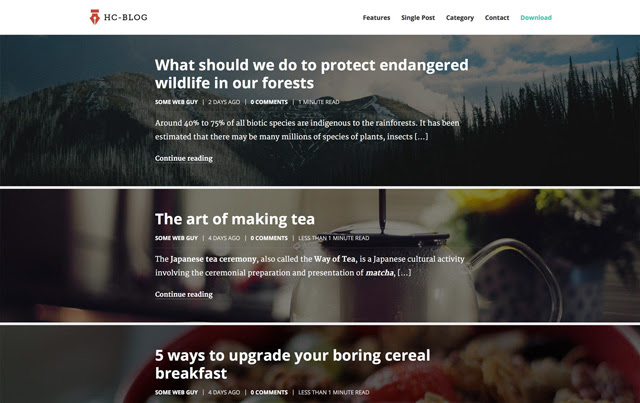 HC Blog - das neue Free Premium WordPress-Theme