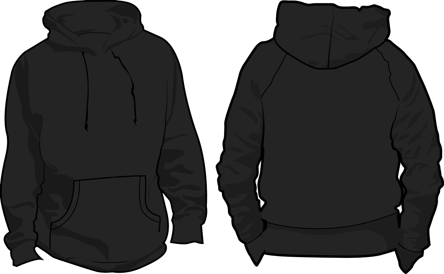 Download 10 Pullover Hoodie Template Images - Black Blank Hoodie ...