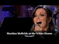 Martina McBride at the White House honoring Stevie Wonder