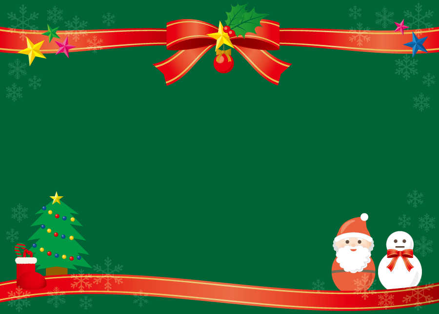 フリーイラスト クリスマスの飾り枠でアハ体験 Gahag 著作権フリー写真 イラスト素材集