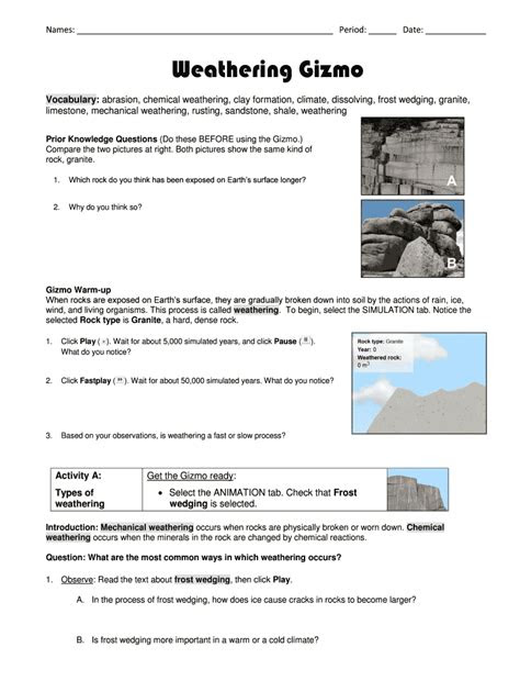 answer key   gizmos calameo student exploration water cycle