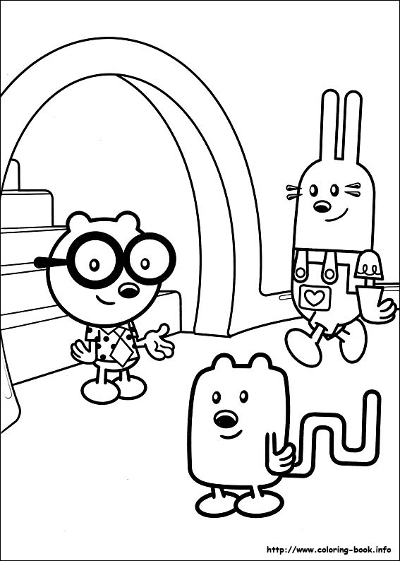 Wow Wow Wubbzy coloring pages on Coloring-Book.info