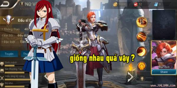 Liên Quân Mobile: Tướng Nữ Võ Thần có quá nhiều điểm chung với một nhân vật truyện tranh