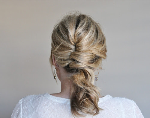 pretty french twist updo