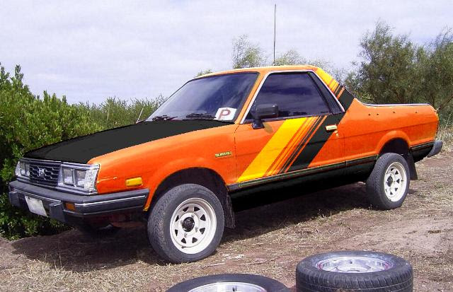 Subaru Brat with custom paint.