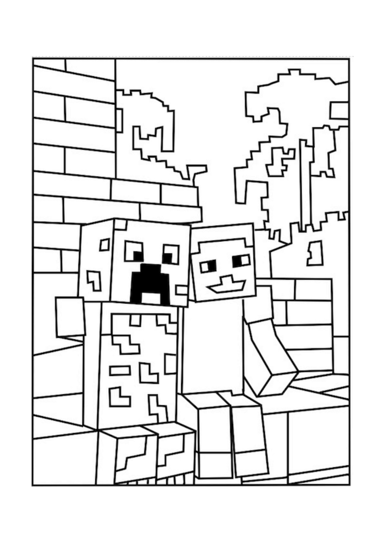 Minecraft Wolf Coloring Pages at GetColorings.com | Free ...