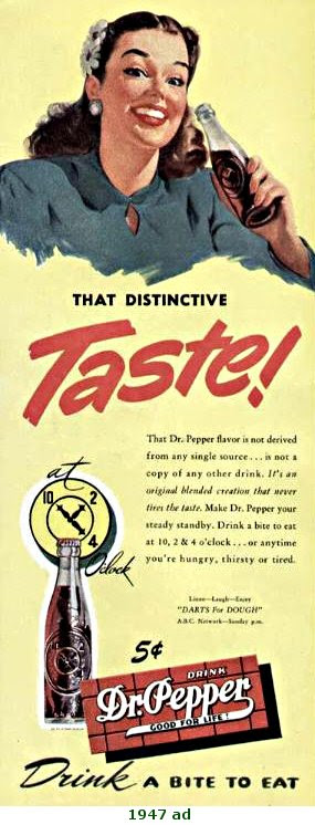 At 10-2 and 4 O'Clock, It Was Dr. Pepper Time
