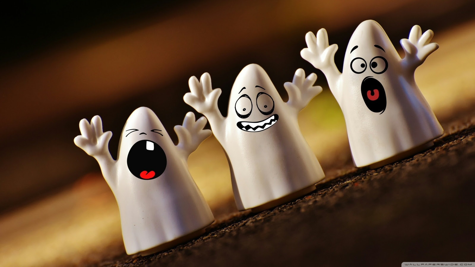 Cute Ghosts, Halloween Ultra HD Desktop Background Wallpaper for 4K UHD
