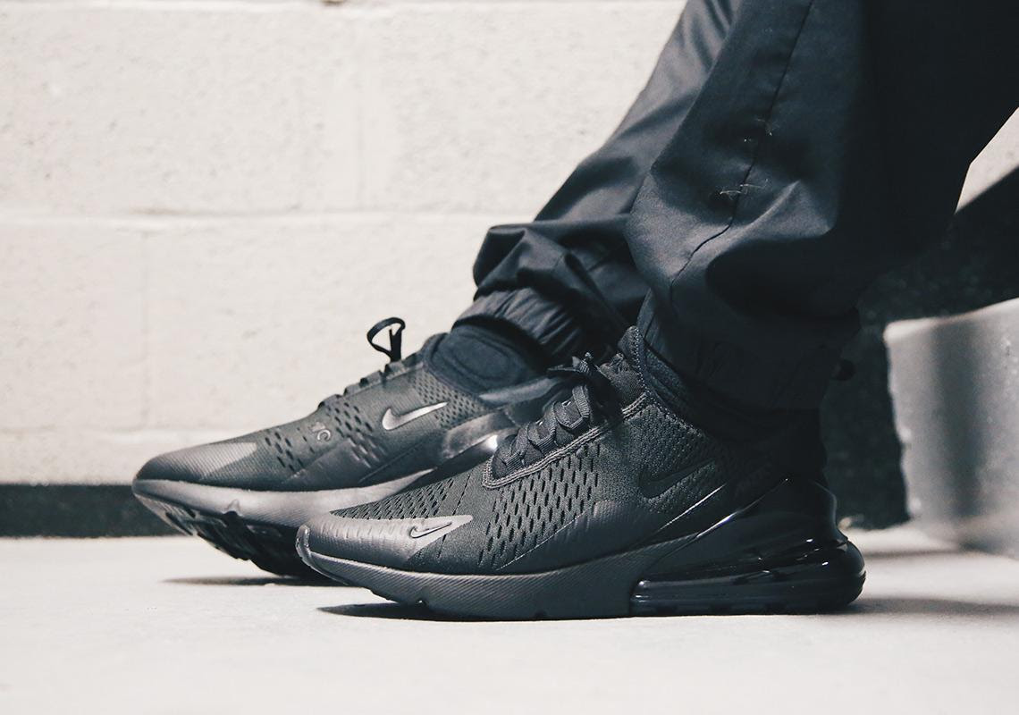 Nike Air Max 270 Triple Black Www Just Us Store
