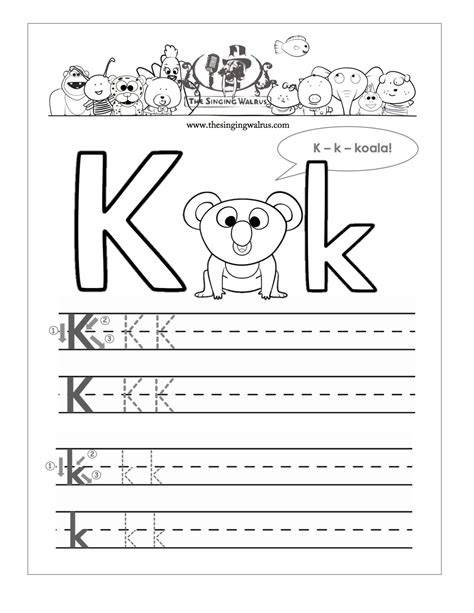 The transition to homeschooling can be a stressful one for both parents and children. 15 learning the letter k worksheets kitty baby love
