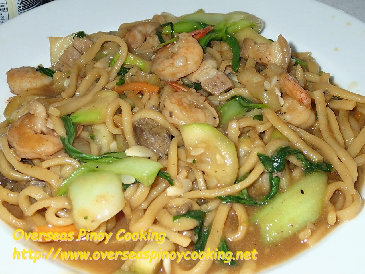 Ginisang Pansit Miki with Upo
