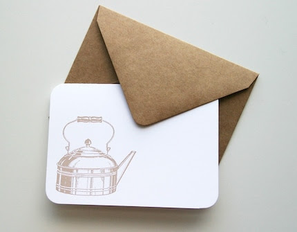 Tea Kettle notecard set (4 cards)