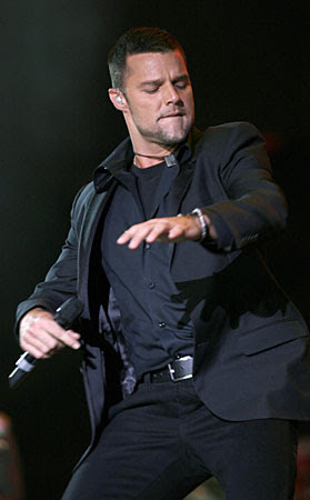 ricky martin kids. Ricky Martin performs on