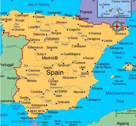 palma de mallorca harta satelit Harta cu Litoralul mediteranean Spania | Harta Online