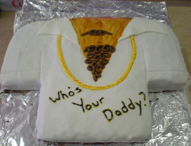 Picture of Fun homemade father day cake w/ funny message