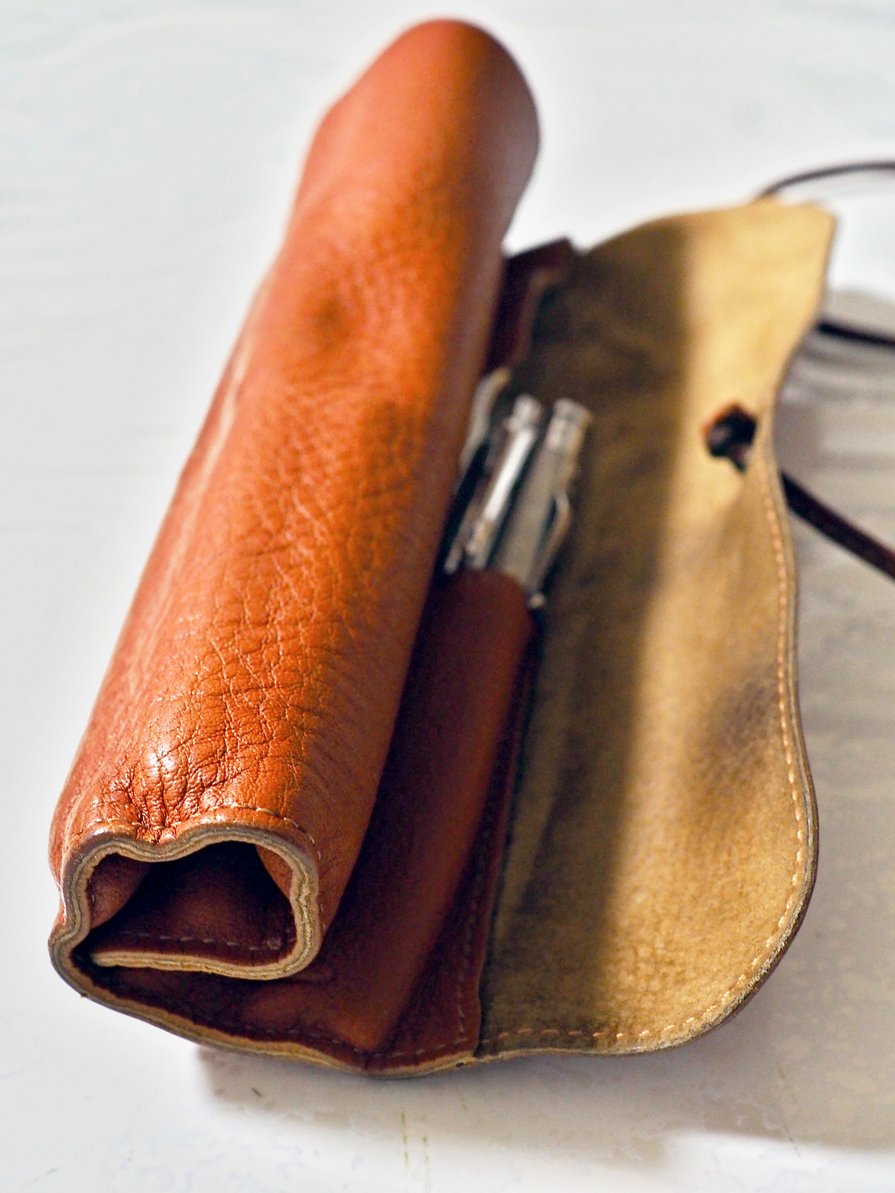 ペンケースに拘る 土屋鞄のトーンオイルヌメ ロールペンケース ホシイモノガ アリス ギル