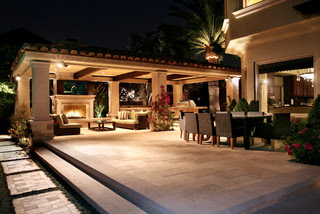 AMS Landscape Design Studios mediterranean exterior