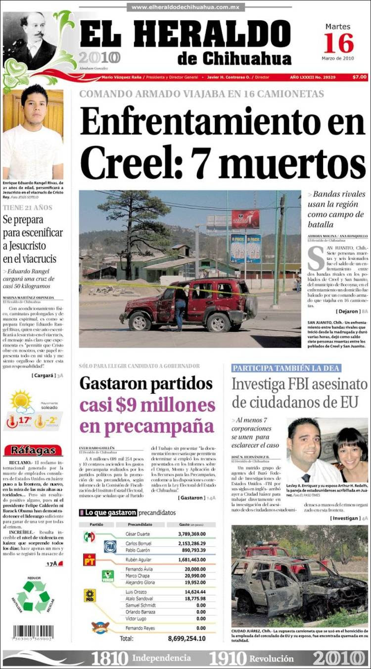 Periódico El Heraldo de Chihuahua (México). Periódicos de ...