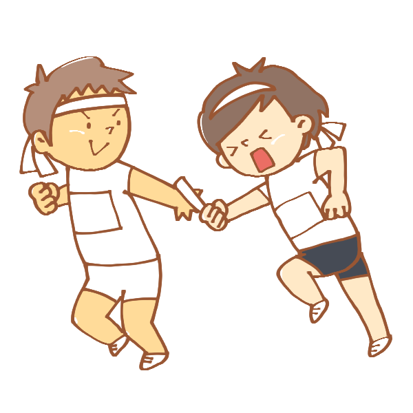 リレーのイラスト かわいいフリー素材が無料のイラストレイン