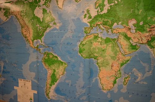 world map.