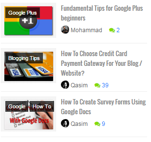 Random Posts Widget For Blogger