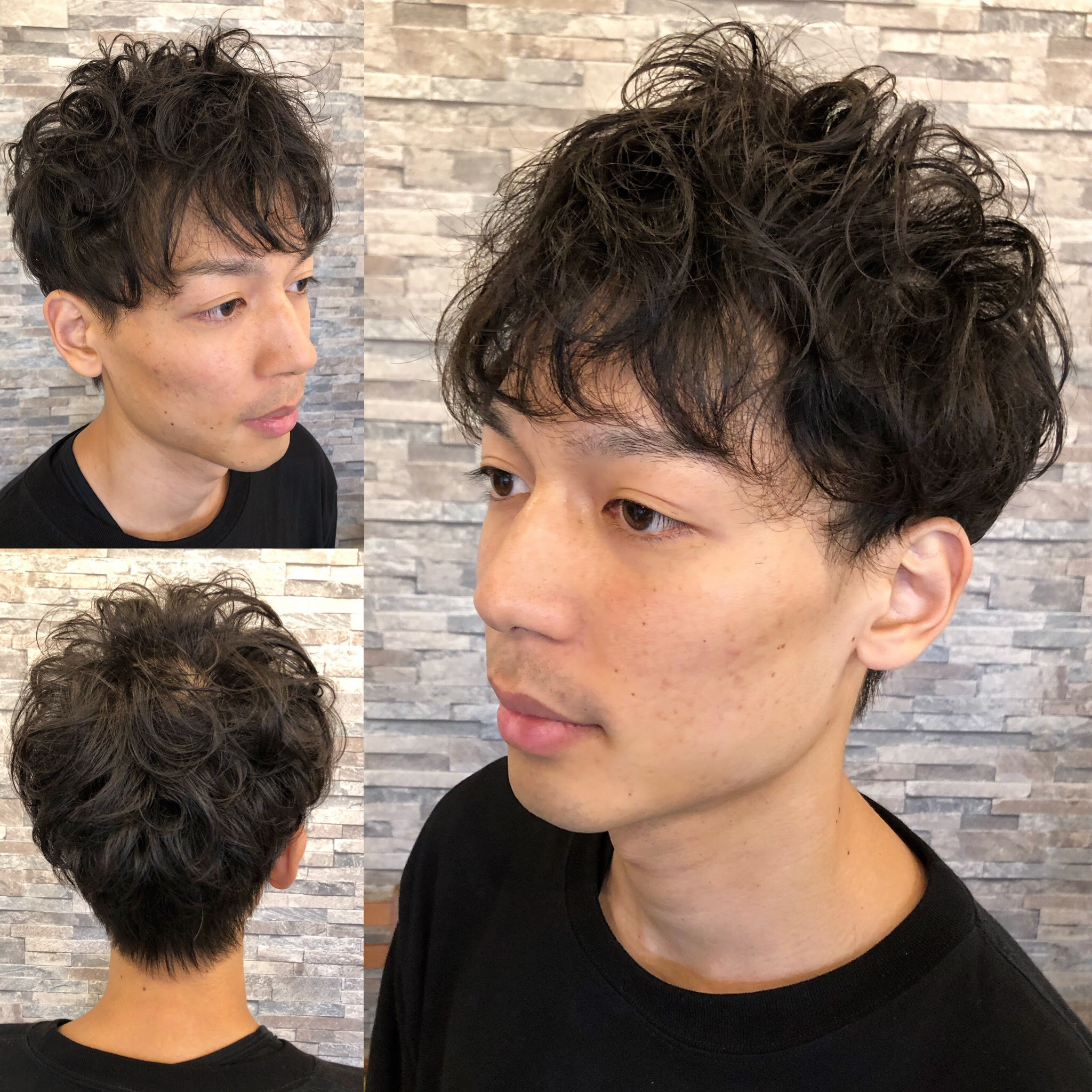 くせ毛風パーマ 直毛で動きが出にくい 猫っ毛でボリュームが出にくいメンズにオススメなお洒落パーマ Log Hair ログヘアー 広島市安佐南区山本のヘアサロン