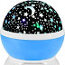 Chocozone Night Light Lamp Projector, Star Light Rotating Projector, Star Projector Lamp with Colors and 360 Degree Moon Star Projection with USB Cable,Lamp for Kids Room (Random Colour)