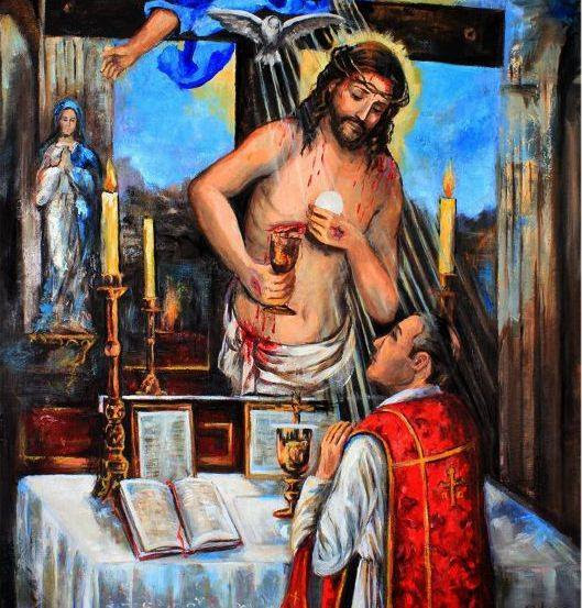 O VALOR DA SANTA MISSA
– 1 - A Santa Missa é o sacrifício do Corpo e do Sangue de Nosso Senhor Jesus Cristo, oferecido em nossos altares, em memória do Sacrifício da Cruz. O Santo Sacrifício da Missa é oferecido: 1º Para adorar e glorificar a Deus;...