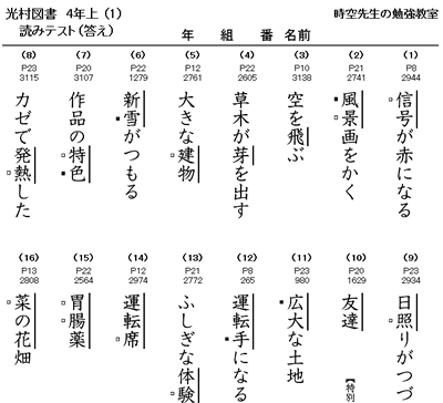 教科書の漢字テストができます 塾の先生が作った本当に欲しい