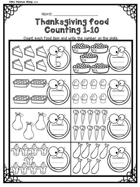  thanksgiving activities for kindergarten math and literacy no prep