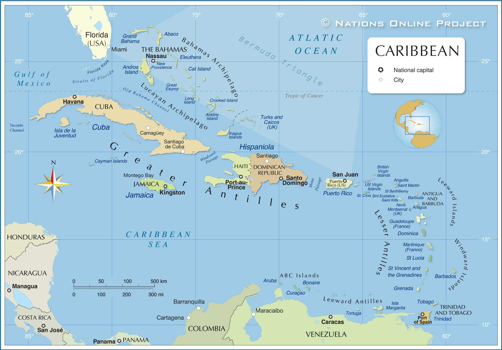 map of the caribbean Political Map Of The Caribbean Nations Online Project
