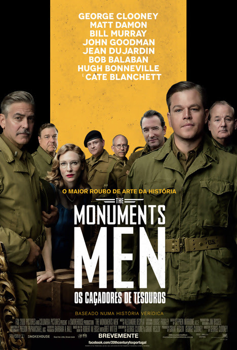Poster do filme The Monuments Men - Caçadores de Tesouros