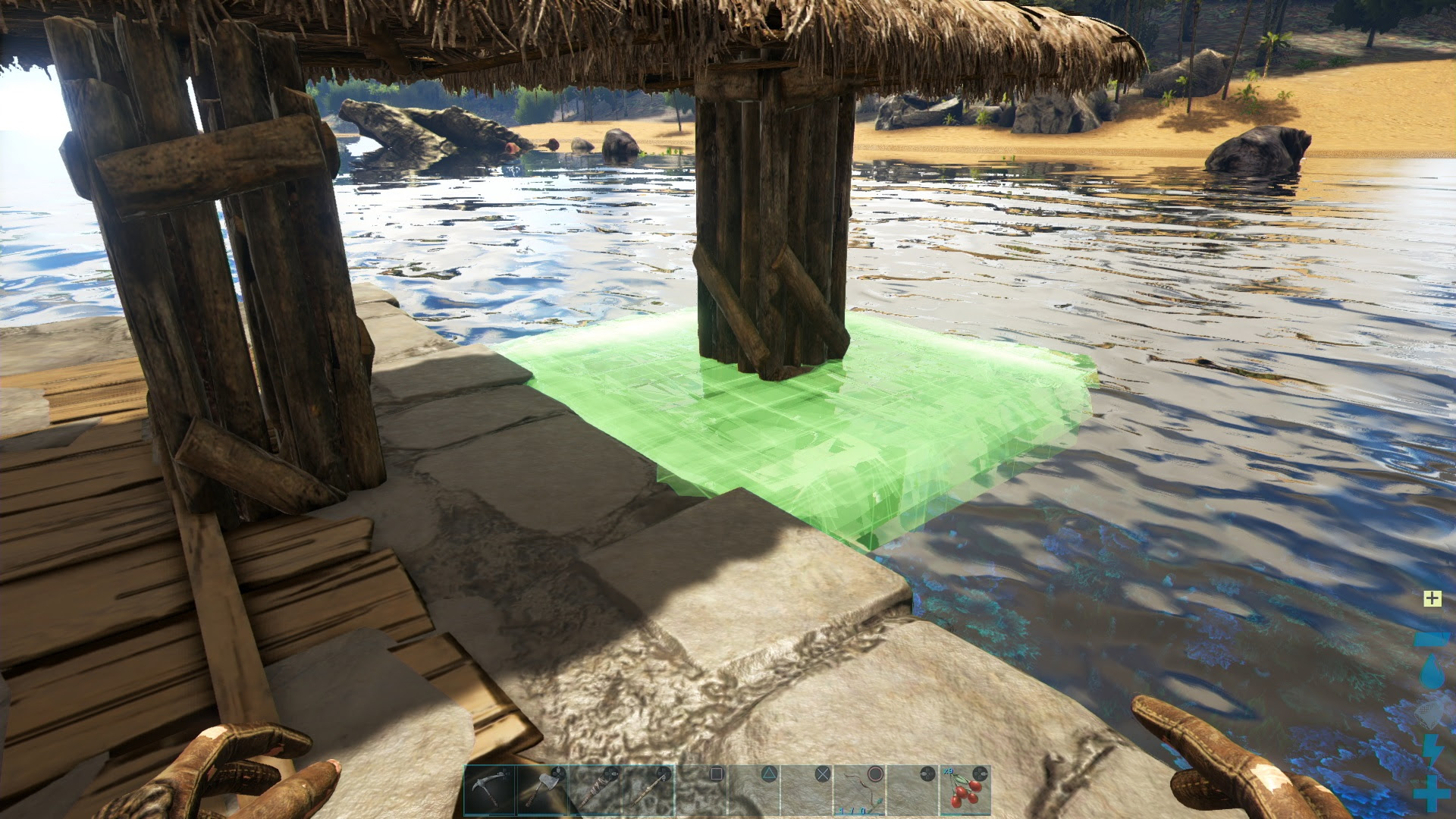 Ark ほぼ壊れないイカダの作り方 土台入れ替え ゲームの玉子様