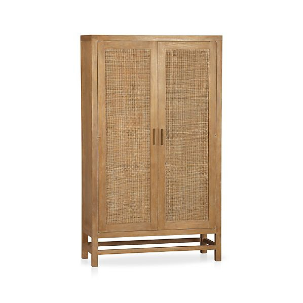 Blake Grey Wash 2-Door Cabinet in Storage Cabinets | Crate and Barrel
