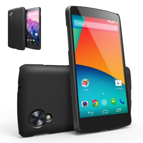 [NEW RELEASE] RINGKE SLIM Google Nexus 5 Case [SF Black] SUPER SLIM + DUAL SF COATED + PERFECT FIT Premium Hard Case Cover for Google Nexus 5 [ECO Package]