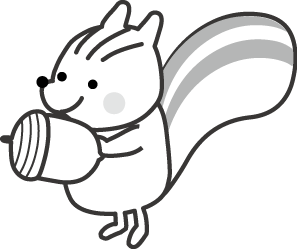 リスのイラスト 秋のイラスト 無料イラスト フリー素材