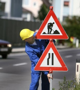 Baustellenschilder online bestellen - Hausbau-Eigenheim.org