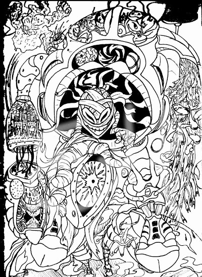 Stoner Trippy Coloring Pages For Adults