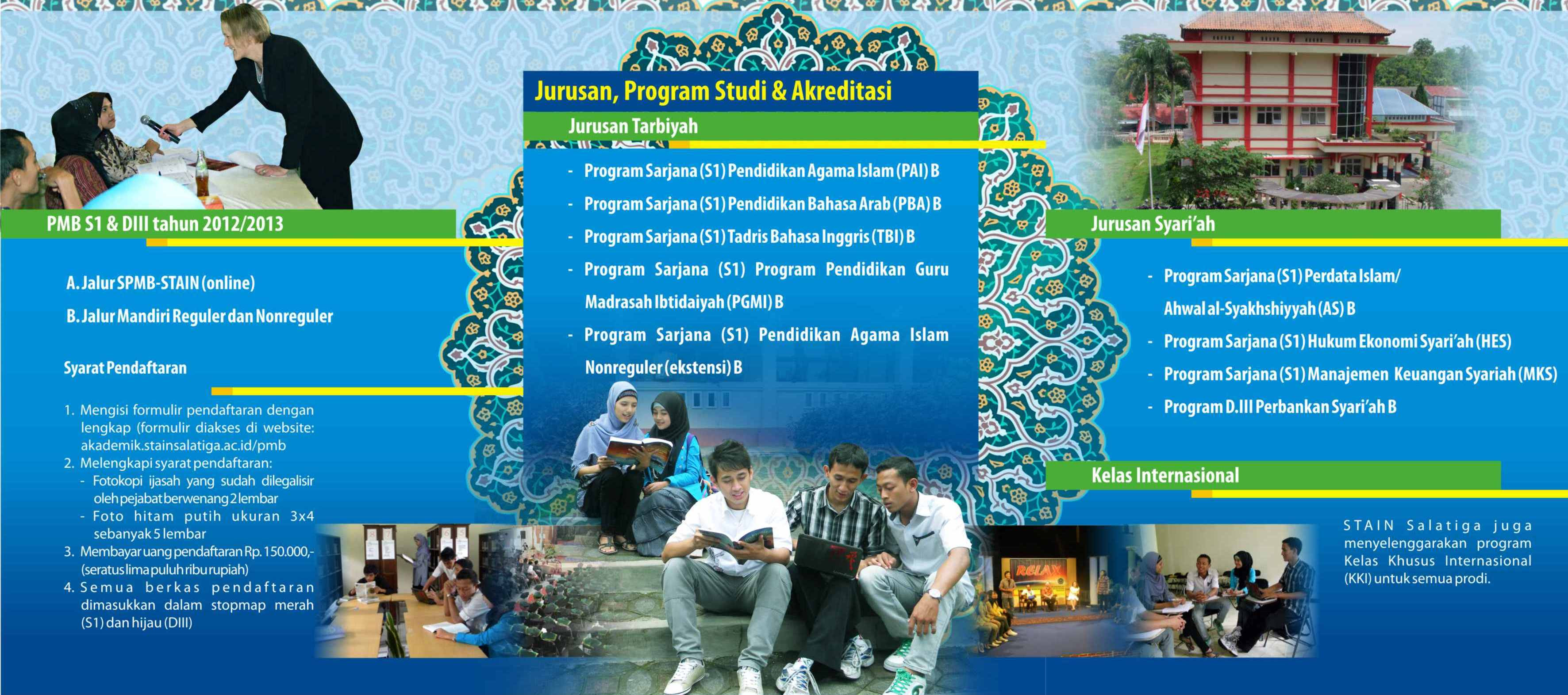 INFORMASI PENERIMAAN CALON MAHASISWA BARU STAIN SALATIGA TAHUN AKADEMIK 2012 2013