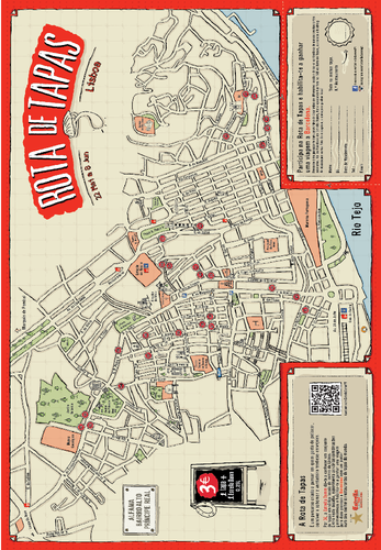 mapa rota das tapas lisboa Rotas de Tapas   Lisboa e Porto   A Melhor Amiga da Barbie
