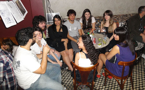Beber & HQ 06 no afé com letras em BH, Ila Fox, Lu Cafaggi, Eduardo Damasceno, Mariamma, Samanta, Ladys Comics