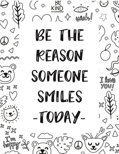 Whatever you are, be a . 50 best printable inspirational quote coloring pages world of printables