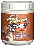 Pure Protein 100% Whey Powder Frosty Chocolate  1 pound tub