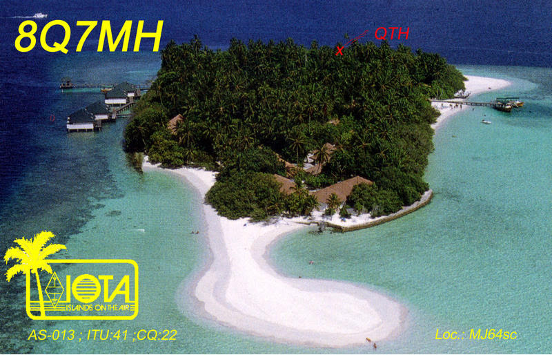 QSL image for 8Q7MH
