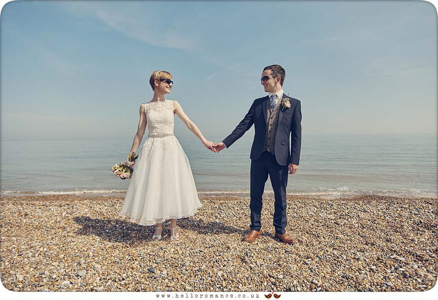 Dunwich beach wedding photos - www.helloromance.co.uk