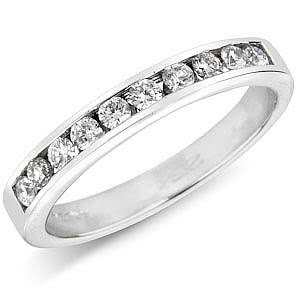 Brilliant Cut 10-stone Channel Set Band (0.30ct)