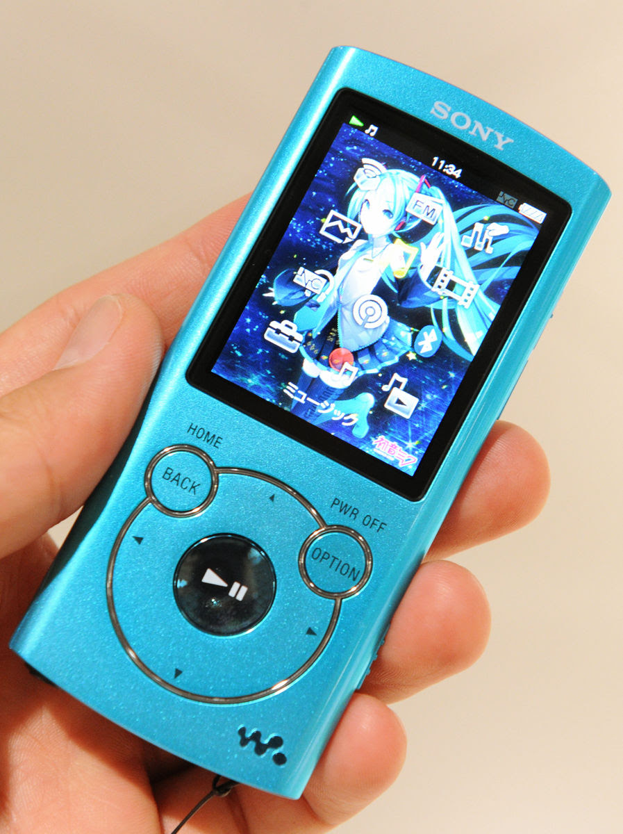 Hatsune Miku Specifications Walkman Nw S764 Nw S764k Real Machine Haste Photo Review Gigazine