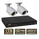 Q-See QC804 Digital 4 Channel NVR and 2 720p QCN7001B IP Cameras POE 1TB complete system